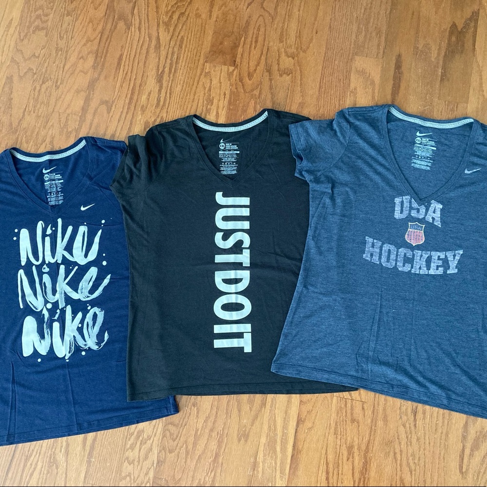 3 Nike Slim Fit workout Tees. XXL (fits like L due to slim cut)